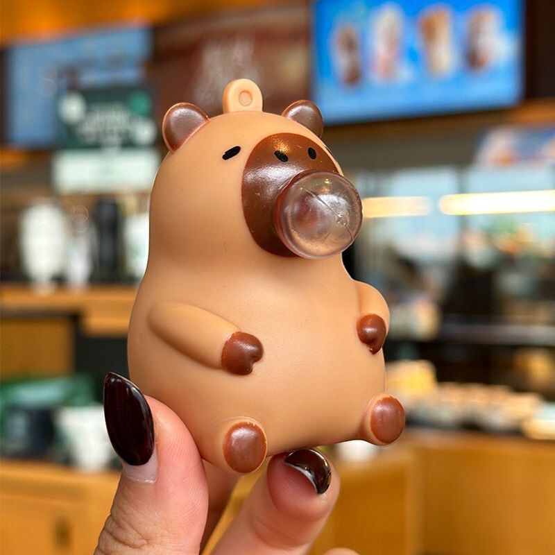 カピバラバブルプッシュ減圧おもちゃルビーバブルペンダントキーホルダー女性用減圧アーティファクト|undefined