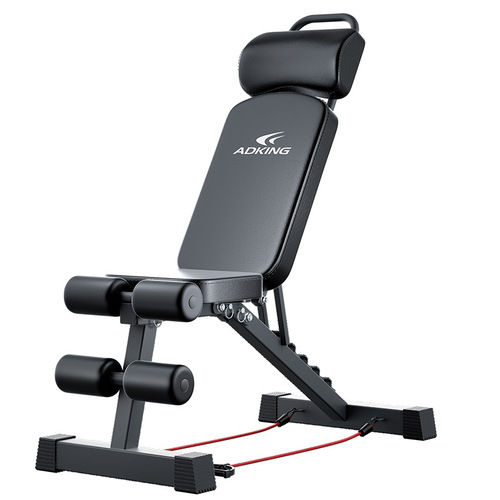 Dumbbell bench bench press home fitness chair sit-ups auxiliary equipment men's barbell fly bird folding multi-function stool