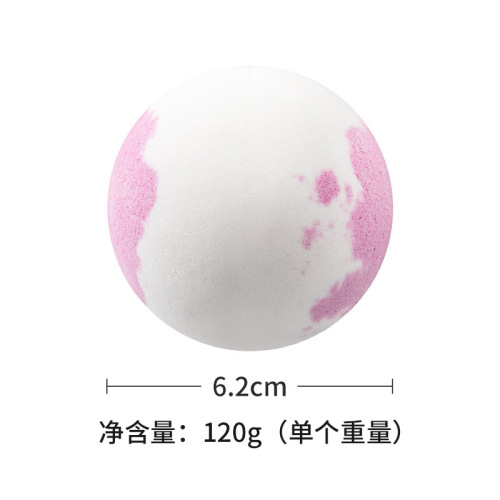 Cross-border two-color bath salt ball 120g essential oil mixed color bath ball hotel bubble bath bath salt wholesale foot bath ball