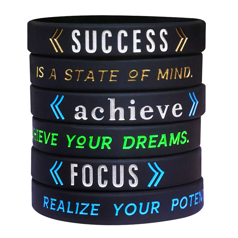 Focus Success Achieve bracelet silicone cross-border inspirational rubber ring focus on the success of the wrist band