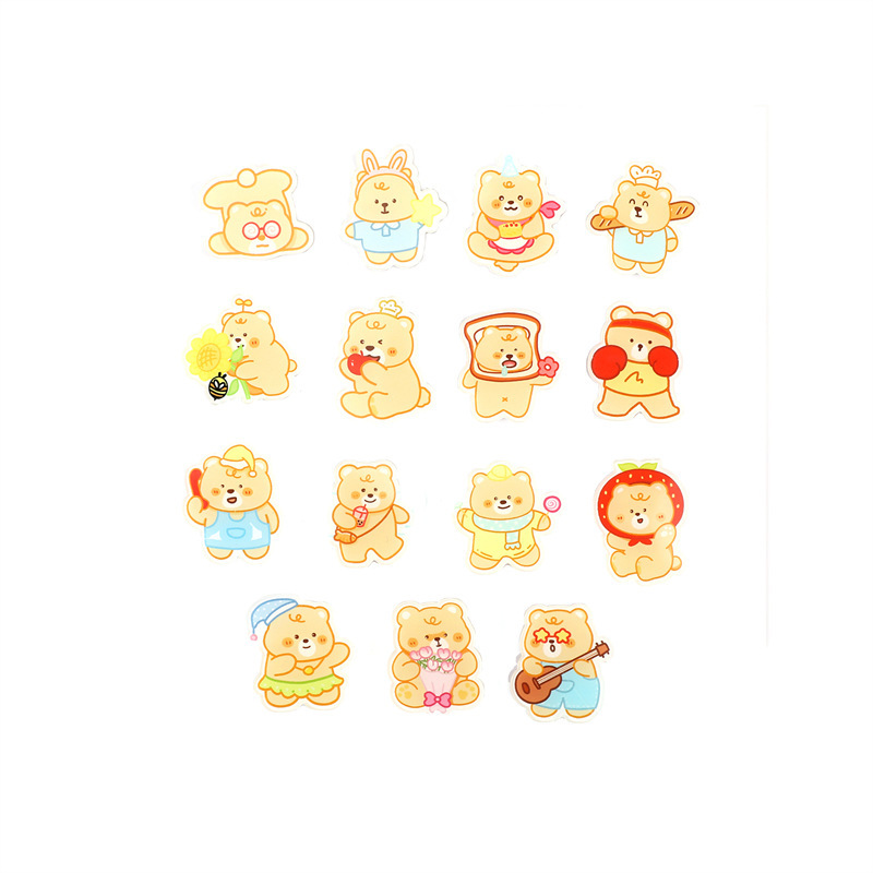クリームイエローベアアクリルブローチかわいい漫画バッジペンダントスクールバッグペンダント装飾小物アクセサリーカスタマイズ|undefined