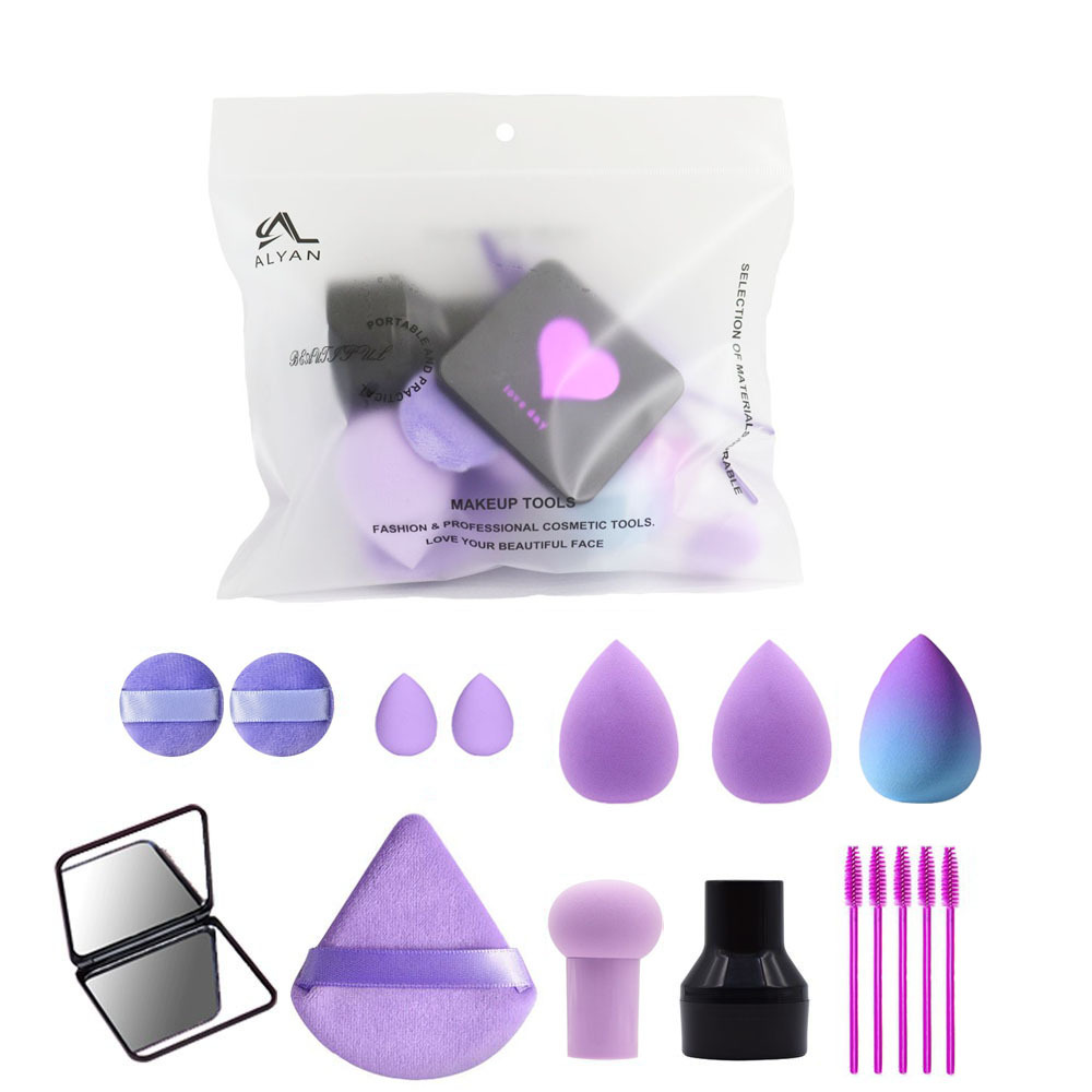 Botella flotante de belleza huevo traje de relleno de polvo puff 7 Paquete de espuma cojín de aire grande BB herramientas de maquillaje esponja maquillaje huevo