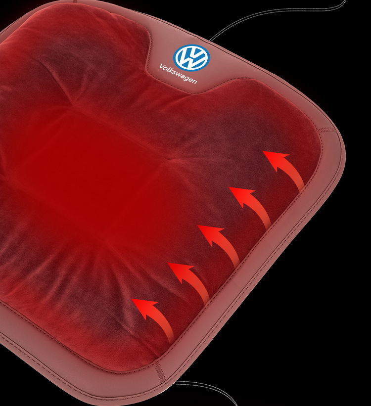 Suitable for Volkswagen Car Seat Cushions, Magotan, Tiguan L, Tayron X, Teramont, and Touran Winter Flannel Warm Seat Cushion Modification