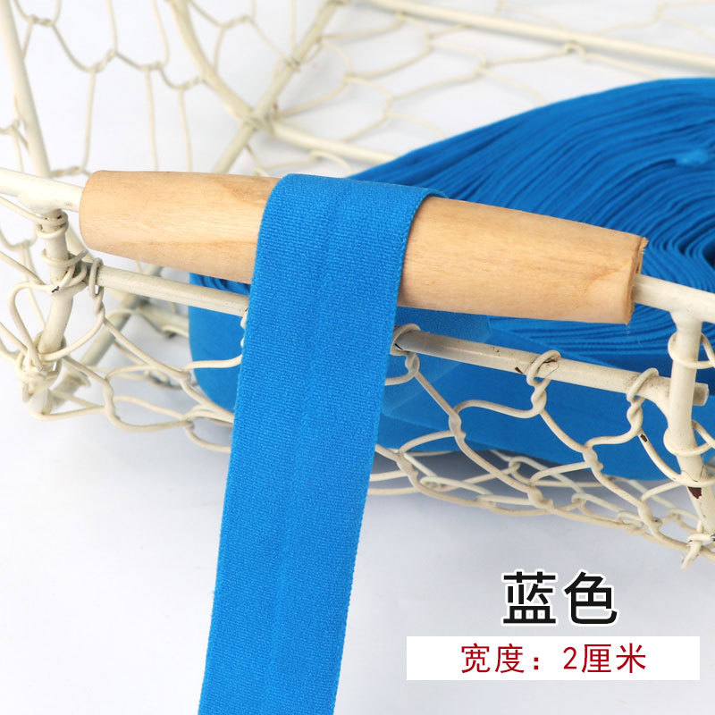 Tira de borde elástico de algodón accesorios de tela tira de borde de ropa de bebé cinta ropa interior banda elástica correa de tela plegable