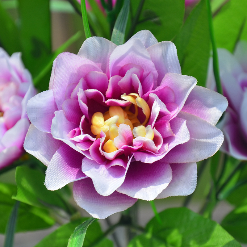 Decoración de muebles al por mayor Flores artificiales Estilo rústico Ramos de flores de seda Pantallas de peonías Nuevos diseños florales de siete cabezas del fabricante