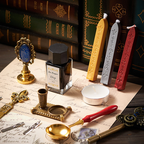Birthday Gift Fountain Pen Ballpoint Pen Gift Box Wax Seal Stamp Set Niche Graduation Gift Business Gift Souvenir