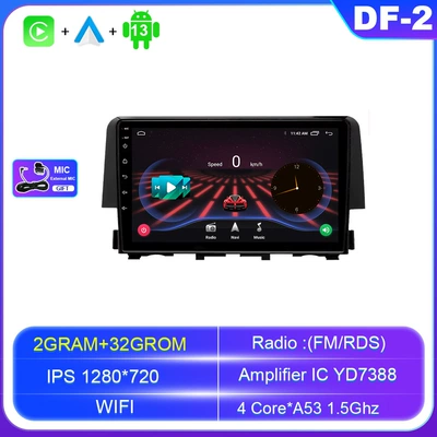 DVD Navigation Civic Central Control Large - android-navigation-wifi-version-232g-official-standard