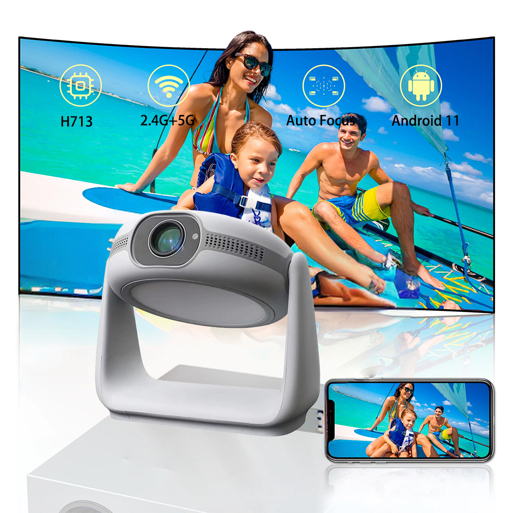 Cross-Border K1 Projector Home Screen Projection High-Definition Pan-Tilt Portable 1080 Mini Home Theater Projector