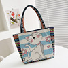 Fashionable shoulder bag, retro capacious shopping bag to go out, city style