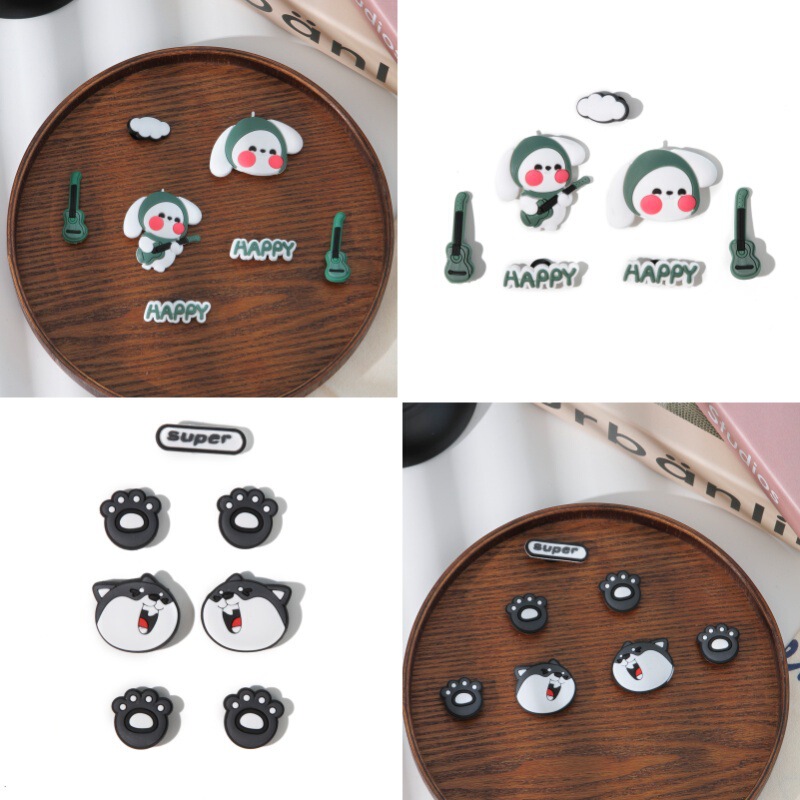 Croc Shoes Women's DIY Shoe Flower Decoration Spring Rubber Buckle Detachable Classy Cross-Border 2025 Cartoon Internet Celebrity Trend