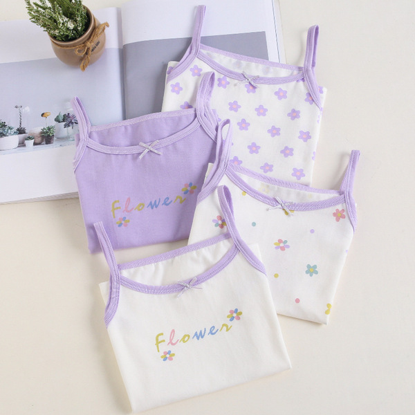 Children's cotton soft summer vest girl's