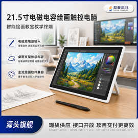 智慧学校企业办公绘画屏显示器 动画生产专用电磁书写触控触摸屏