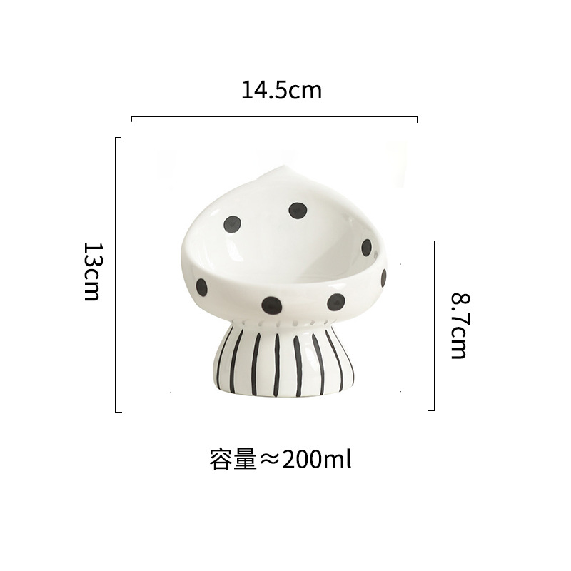 Hongo para gatos, tazón de cerámica para gatos, tazón de comida para gatos, tazón de comida para perros, tazón de comida para perros, artículos para perros mascotas al por mayor