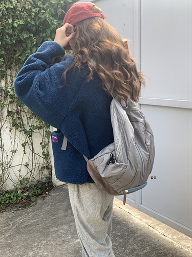 DIY  New Model Korean Instagram Influencer Same Style Large Capacity University Students Double Shoulder Bag Casual Backpack Trend