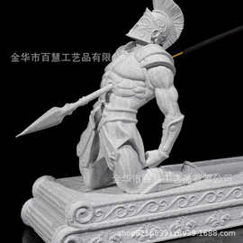 跨境爆款欧式战神等等，野蛮人香炉雕塑桌面摆件150