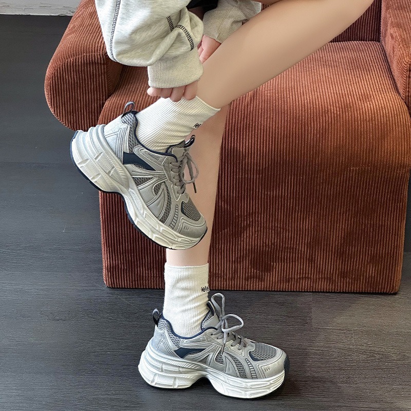老爹鞋女2025秋季新款网红潮流百搭休闲运动鞋舒适透气休闲慢跑鞋|undefined