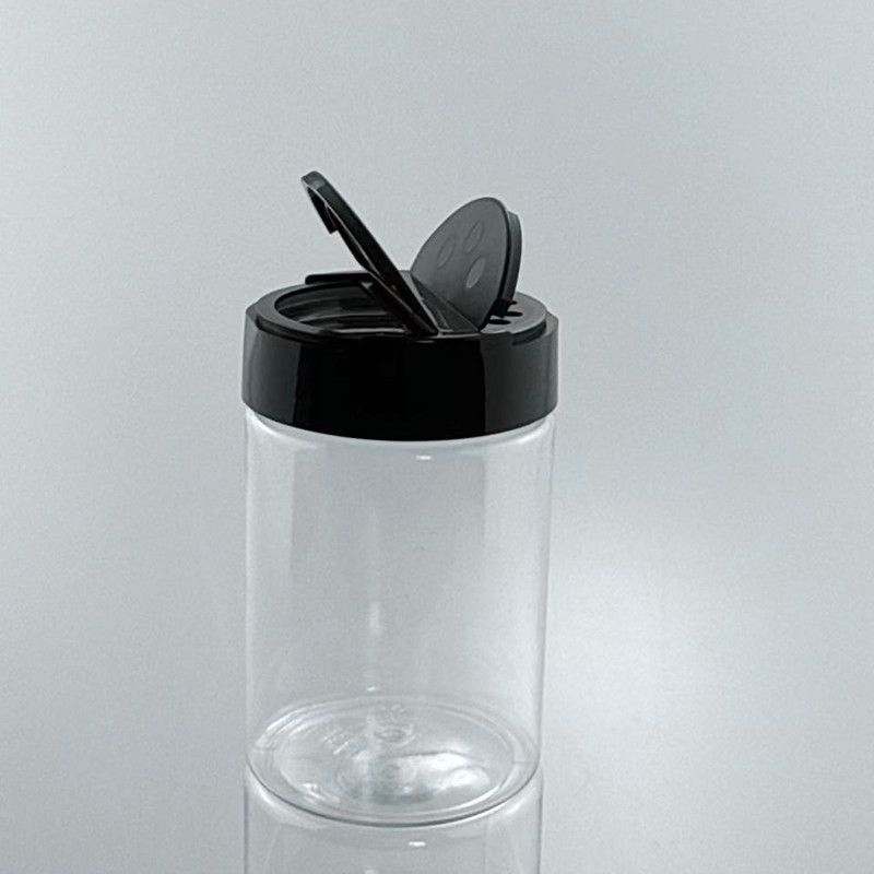 250ml botella de plástico pet aluminio cubierta botella de caramelo transparente botella de plástico recta botella de embalaje de botella de plástico recta botella de botella