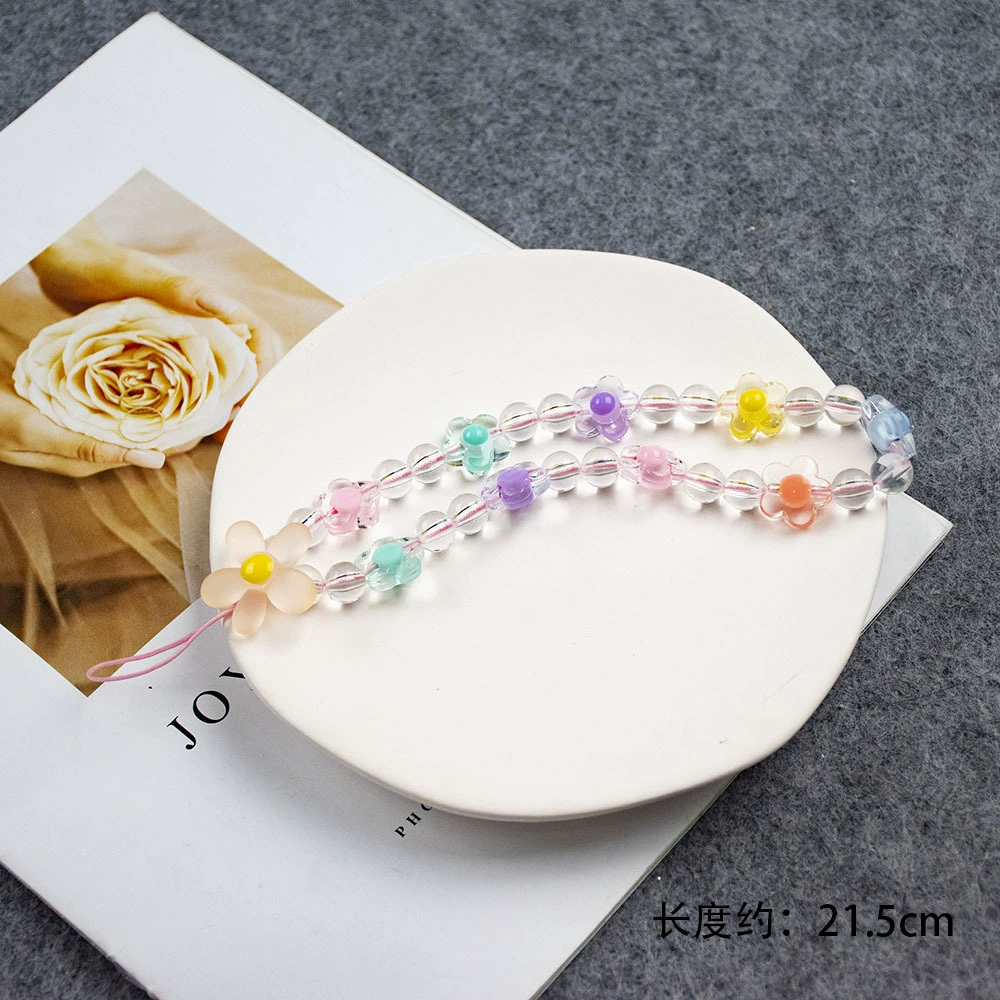 Fresh mobile phone, beaded bracelet handmade, keychain, pendant, decorations, chain, wholesale
