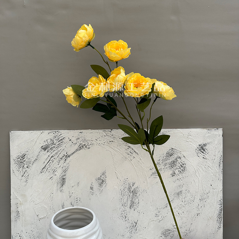 Yellow exquisite peony