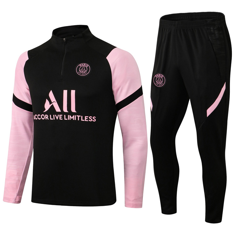 Conjunto de Uniforme de Fútbol de Manga Corta para Otoño e Invierno del Club París Inter, Temporada 2122, Versión para Aficionados