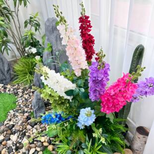 Factory direct selling new simulation flower 2kki Yanyan Caofeng Xunzi Flower Art Wedding Flashing Rubbing Decoration Fake Flowers