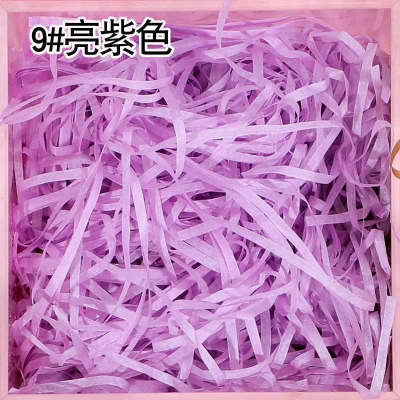 Плотный обложной карт зубчик raffia порванная бумага шелк 50g 30g бумага шелк упаковочная подарочная коробка декор заполнение цветной стружкой бумажные полоски