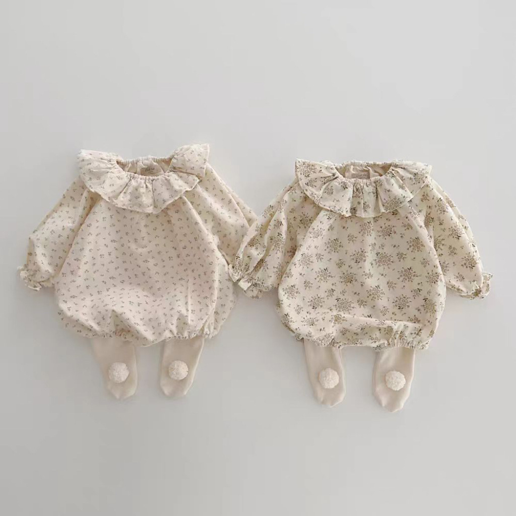 Ins versión coreana de la nueva mujer bebé flor triturada collar de lótus algodón unido triángulo bolsa de abrigo de primavera y otoño 100 días de luna llena