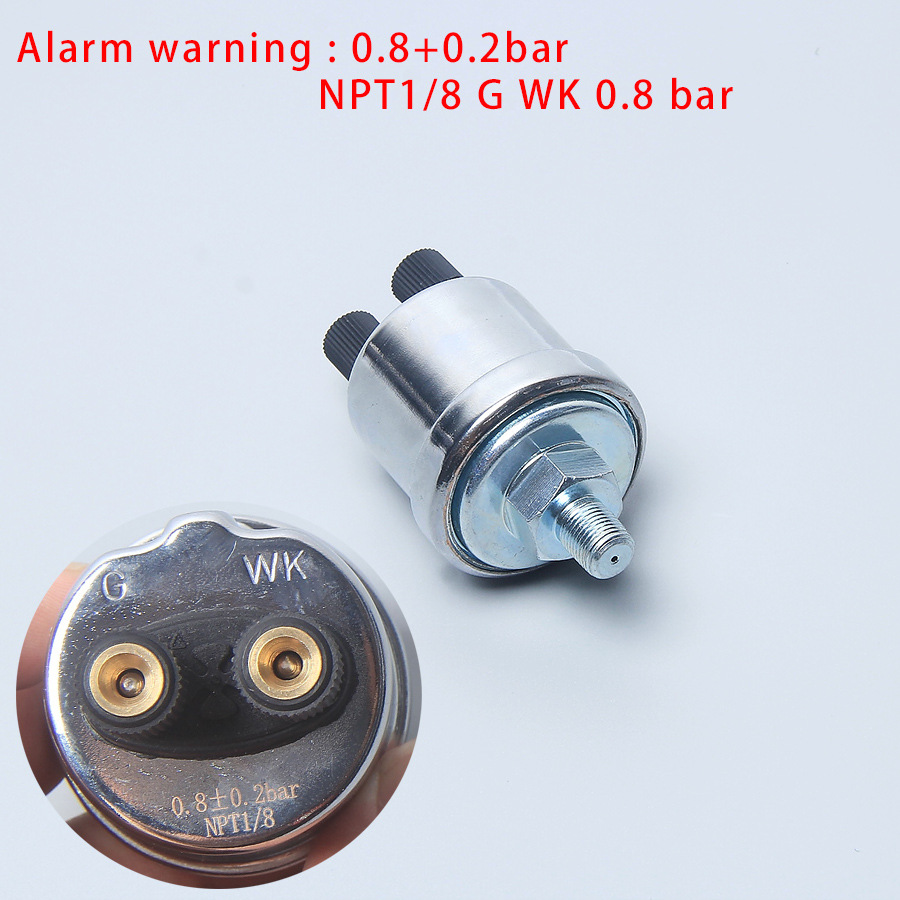 Aplicable Weichai Cummins Piezas del motor diesel Sensor de presión de aceite VDO 1/8 1/4NPT