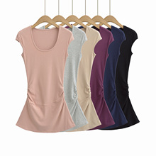 SY9053-24夏季新款 美式纯欲风A字收腰短款裙子辣妹U领短袖连衣裙