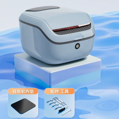 Motorcycle Storage Box Wholesale, Motorcycle trunk - swan-gray-double-layer-plastic-factory-direct-sales