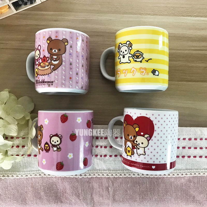 Пусречный чашка керамическая Easy Bear RILAKKUMA Mark Cup Размер Small Детский мультфильм маленькая чашка 6
