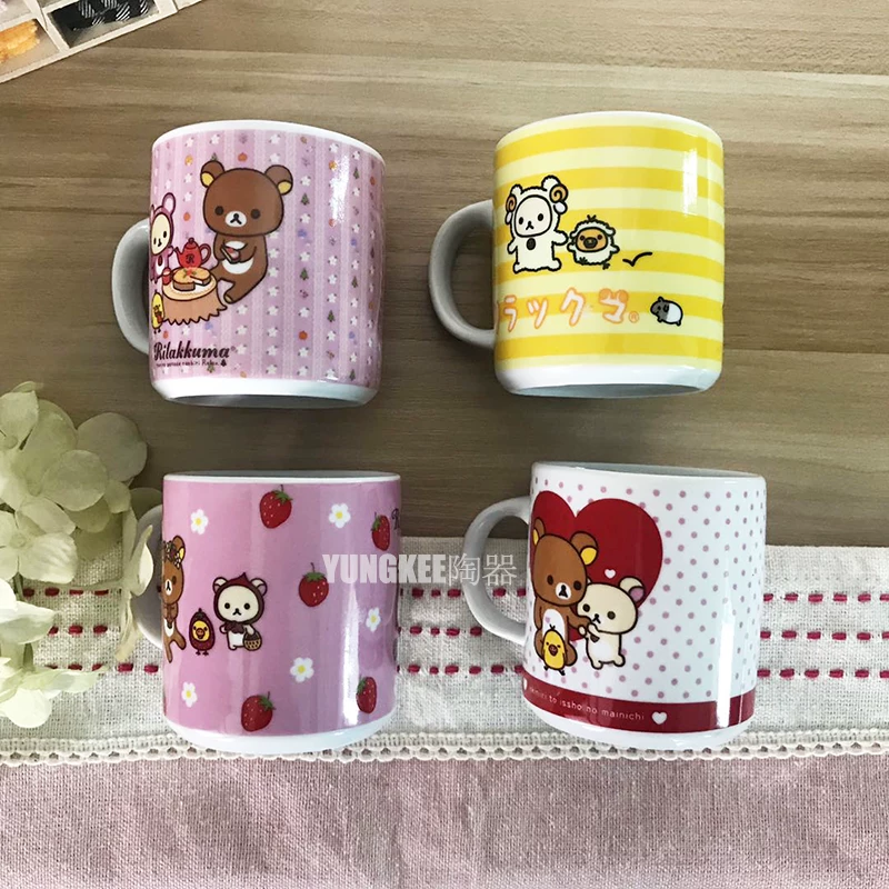 Пусречный чашка керамическая Easy Bear RILAKKUMA Mark Cup Размер Small Детский мультфильм маленькая чашка 6
