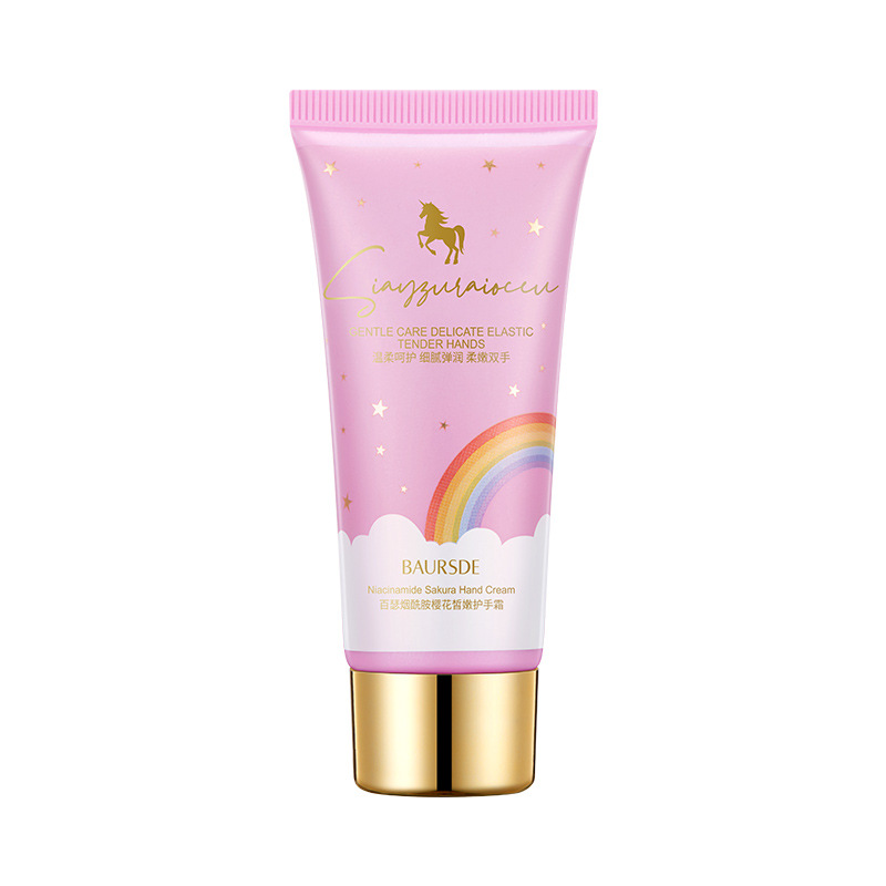 Bactericida Nicotinamida Cherry Flower Soft Hand Cream, hidratante, antiagrietamiento, mejora la rugosidad y la secedad de la crema de manos. image 6