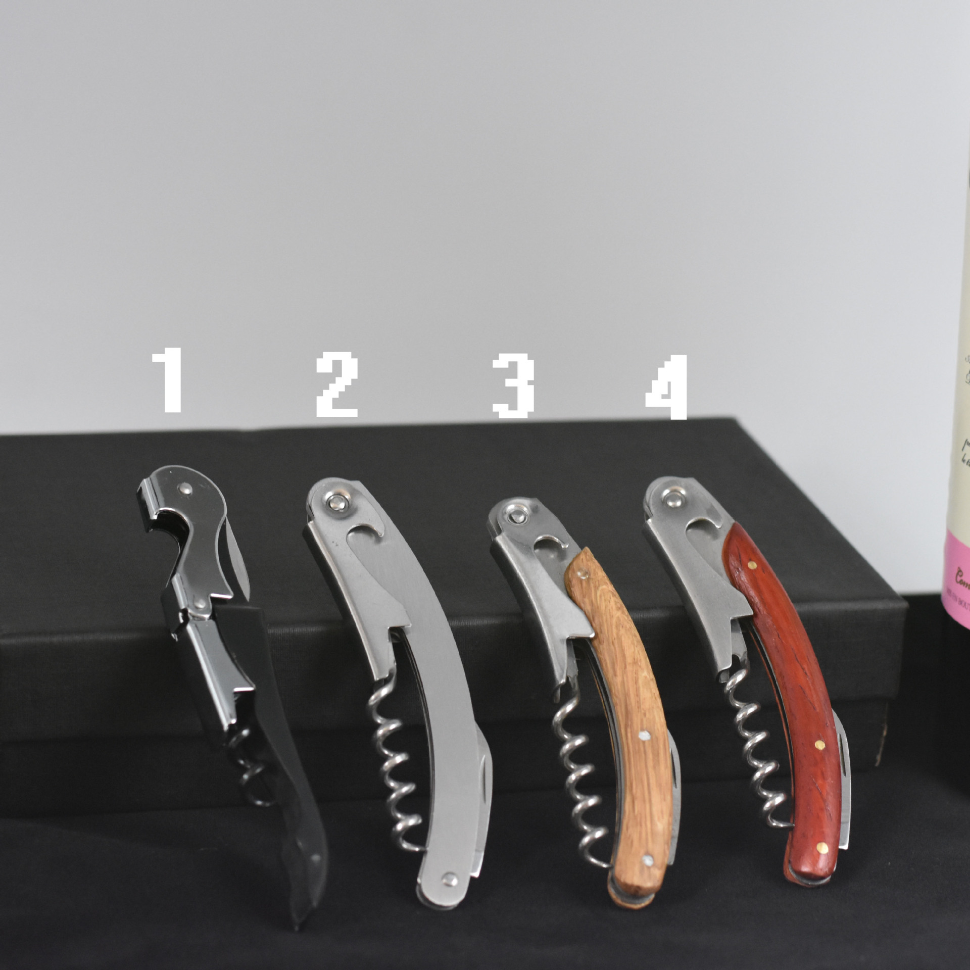 经典红酒开瓶器启瓶器不锈钢酒具配件葡萄酒四件套餐桌多功能酒启
