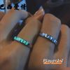 Brazilian love game Player couple men and women one pair of rings luminous sempre Joias ring