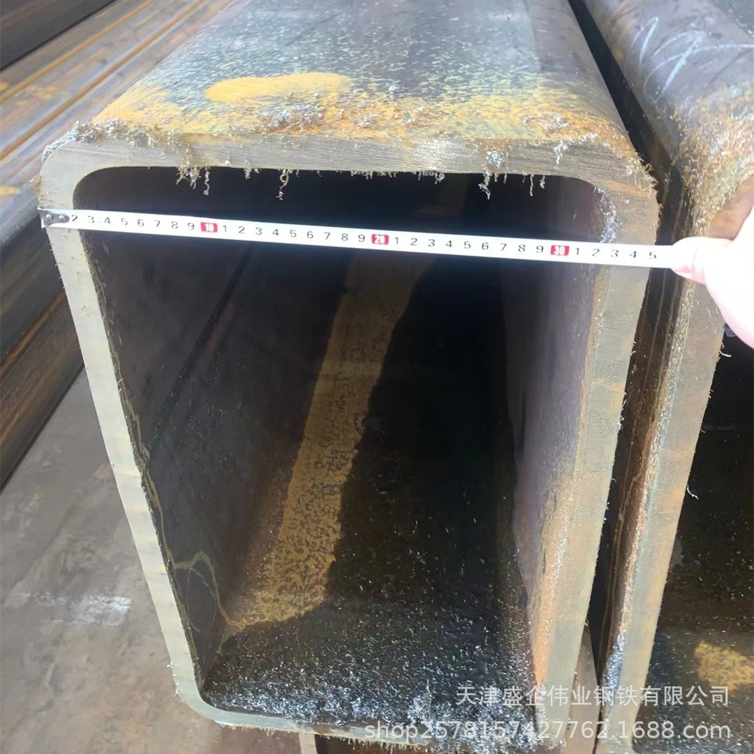 定制热镀锌厚壁方矩管 矩形管 Q235厚壁方矩管 镀锌扁管大量批发