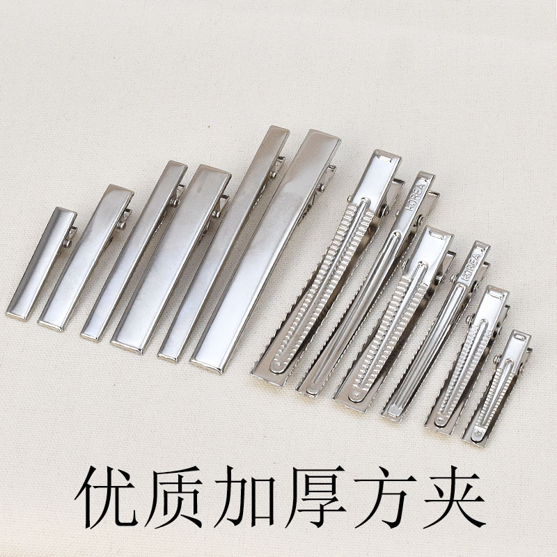 Handmade DIY bow thickened duckbill clip fish mouth square clip side clip hair accessories material pressure clip hair accessories Handmade DIY bow thickened duckbill clip fish mouth square clip side clip hair accessories material pressure clip hair accessories