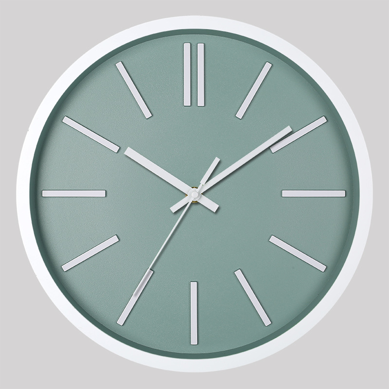 [12 pulgadas 30cm] Reloj de pared mudo moda creativa hogar sala de estar estéreo digital simple reloj al por mayor