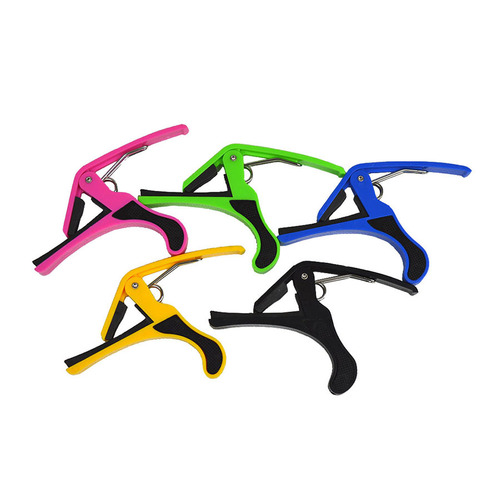 Guitar capo folk classical guitar big hand ukulele capo 5-color ABS material piano clip durable