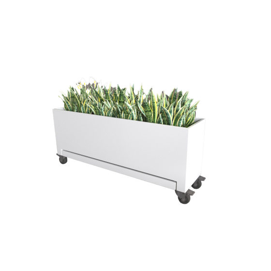 Stainless steel flowerpot tray water tray indoor and outdoor balcony flower box roof terrace planting box hotel flower trough outdoor