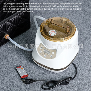 Steam Machine Steamer for Home and Commercial Use, Steam Steaming Device, Wooden Barrel Sauna Bath Box Accessories, Steampot with Intelligent Temperature Control