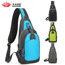 华纳海姆运动休闲胸包男士单肩包斜跨包实用大容量运动户外小包