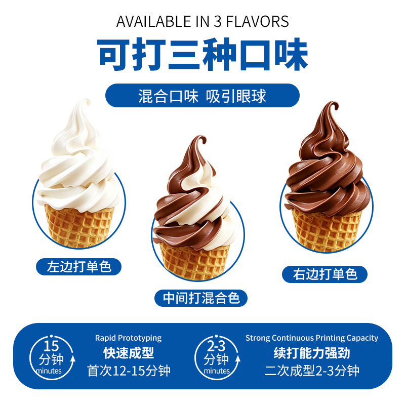 Seleccione estrictamente la máquina de helado suave de escritorio comercial automática vertical máquina de helado equipo de té de leche en stock image 4