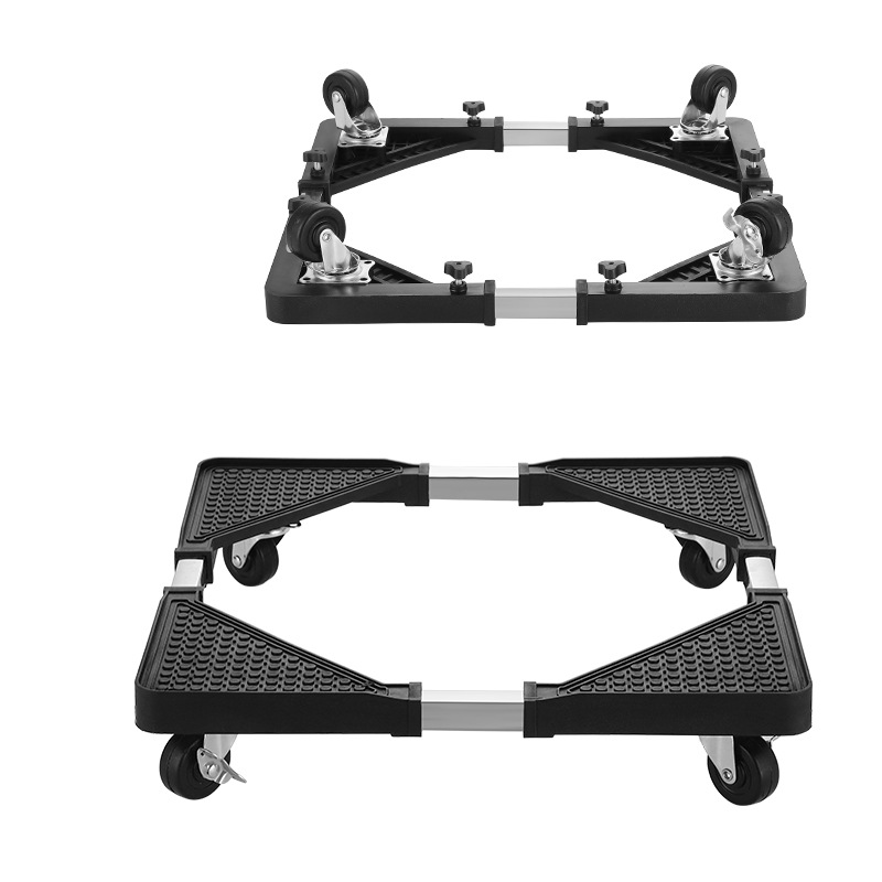 El nuevo soporte de base de lavadora ajustable retráctil, polea móvil, rueda universal, impermeable universal, a prueba de golpes y elevado