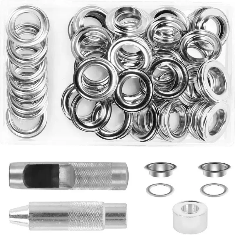 50套内径20mm气眼带安装工具加厚篷布扣索环游艇帆布孔鸡眼供跨境