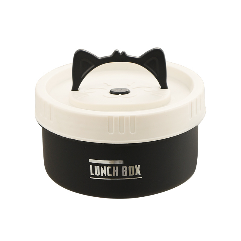 304 aislamiento de acero inoxidable caja de almuerzo alumno portátil sellado multicapa caja de almuerzo circular caja de almuerzo