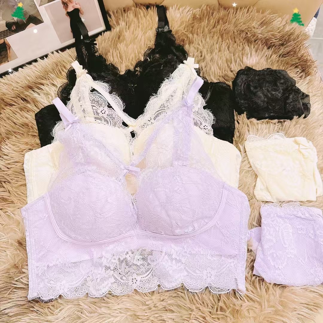 8332 Dream Purple Girl Pure Desire Cofre pequeño, engrosamiento, ropa interior grande, anti-caída, belleza sexy, sujetador, mujer