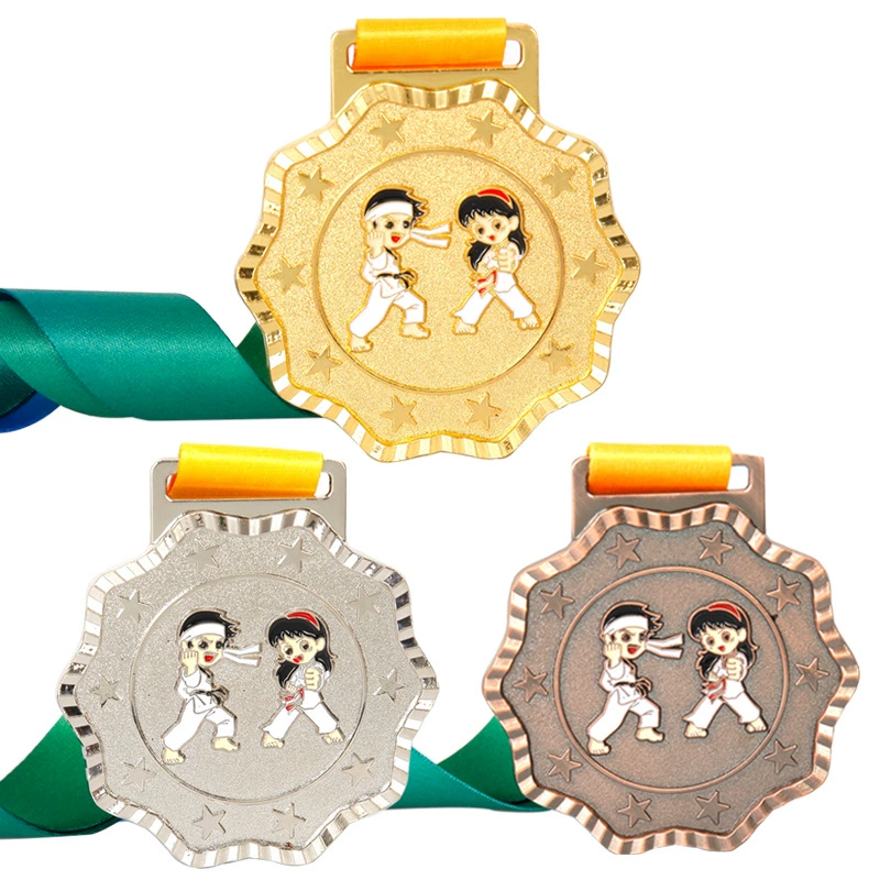 Детский сад металлический сплав висит медаль Молодежь Дети тхэквондо спортивные соревнования награда сувенир
