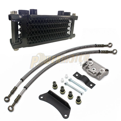 off-road motorcycle modified oil cooler – Soyutma sisteminin digər hissələri - black-l-bracket-large-side-cover