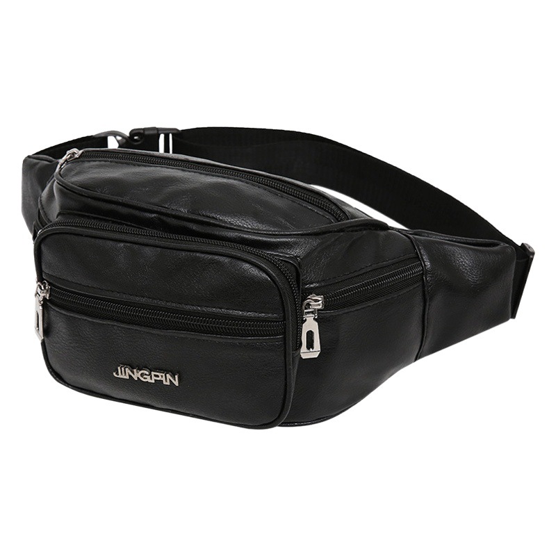 Pu Waist Bag for Men, New Large-Capacity Men's Waist Bag, Business Money Collection Chest Bag, Outdoor Sports Casual Shoulder Crossbody Bag